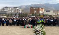 وداع دانشگاهیان علوم پزشکی البرز با شهید گمنام در پردیس دانشگاه 
