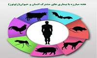 هفته پیشگیری از بیمای های زئونوز ( بیماری های قابل انتقال بین انسان و حیوان )