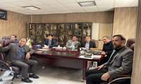 نشست رییس دانشگاه در خصوص گلزار شهدا در پردیس دانشگاه 