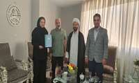 دیدار مسئولین دانشگاه با جانباز گرانقدر در هفته پرستار 