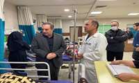 بازدید رئیس دانشگاه از بیمارستان دکتر شریعتی با هدف  ارزیابی آمادگی این مرکز 