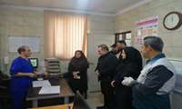 بازدید رئیس دانشگاه از مرکز بهداشت غرب کرج و مرکز جامع خدمات سلامت شهدای حصارک
